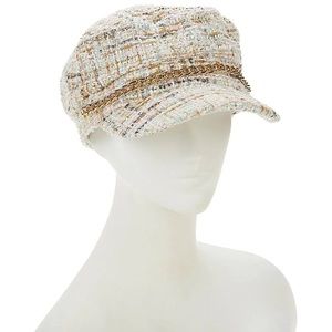 Bouclé Tweed Newsboy Hat by Sassy Jones